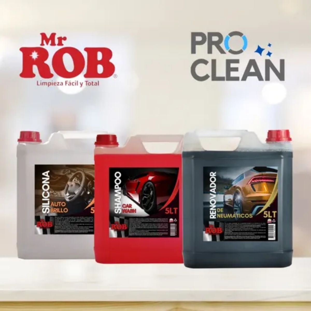 SILICONA PARA VEHÍCULOS BIDON 5 LITROS MR ROB 1300002 – PROCLEAN